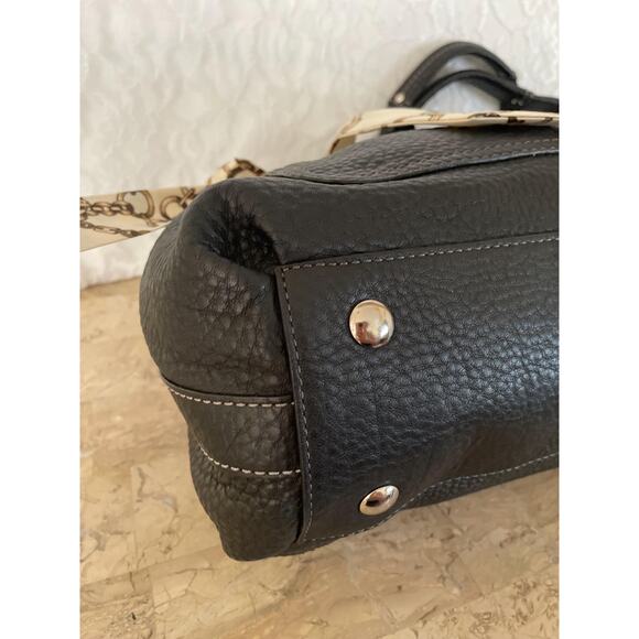 Coach Large penelope F14682 black pebble Leather Satchel BAG PURSE - Picture 8 of 10